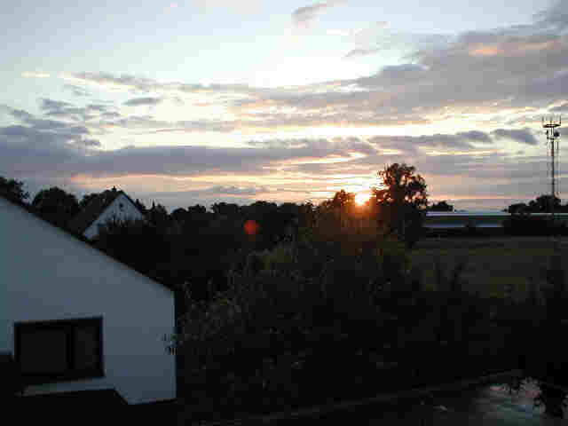 Sonnenuntergang bei Rinteln-Strcken